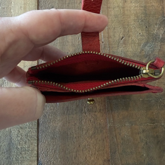 Madewell Leather Red Wallet - Picture 3 of 3